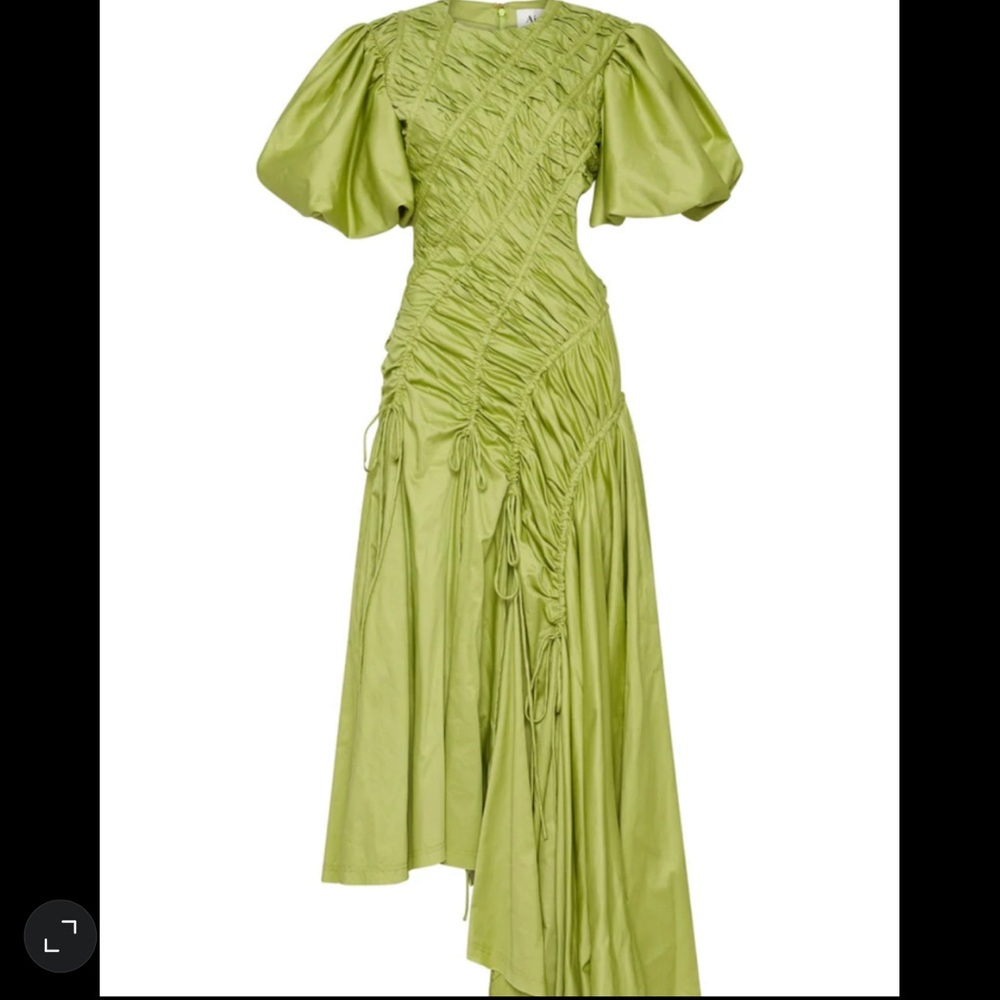 NWT AJE Siren Drawstring Midi Dress